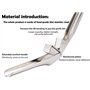 KUTO Garlic Press Stainless Steel Mincer & Crusher,Professional Efficient Square Hole Design,Easy Squeeze Easy Clean with Cleani