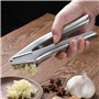 KUTO Garlic Press Stainless Steel Mincer & Crusher,Professional Efficient Square Hole Design,Easy Squeeze Easy Clean with Cleani