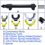 BOOMSTART McPherson Lot de ressorts de suspension universels pour voiture - Amortisseurs de jambe de suspension