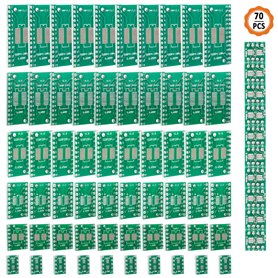 Jubaopen 70PCS Carte de circuit imprimé PCB Prototype Prototype de Carte à Double Faces Carte de Prototype Universelle Panneau d