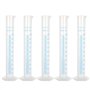LOLYSIC Lot de 10 cylindres gradués en plastique transparent de 100 ml