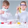 LOLYSIC Lot de 10 cylindres gradués en plastique transparent de 100 ml,Pistons à verre à essai de laboratoire durable,Lignes de 