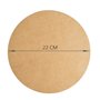 MOCUI Papier sulfurisé ronde de cuisson