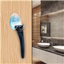 Huayue 6pcs Porte Rasoir Plastique, Support à Ventouse pour Rasoirs Support De Rasoir De Salle De Bain Support Rasoir Mural Auto