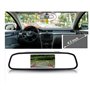 VIGORFLYRUN PARTS LTD 4.3" Rétroviseur Moniteur pour Voiture + 4LED Caméra de Recul Vision Nocturne émetteur sans Fil