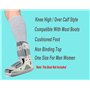 VEIGIKE Lot de 4 paires de chaussettes de rechange pour bottes de marche orthopédiques - Chaussettes tubulaires sous Air Cam Wal