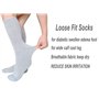 VEIGIKE Lot de 4 paires de chaussettes de rechange pour bottes de marche orthopédiques - Chaussettes tubulaires sous Air Cam Wal