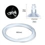 HC Lot de 20 ventouses pour aquarium et tuyau d'air de 4 m - Support pour tuyau d'air Airline de 4 mm - Ventouse pour livraison 