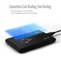 Amao Lecteur de Carte RFID IC sans Contact 14443A avec Interface USB + 5 clés T5577/EM4305 13,56 MHz