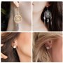 BQTQ 3600 Pièces Kit de Fabrication de Boucles d'oreilles Accessoires de Bijoux DIY Kit Fabrication de Bijoux Convient aux Début
