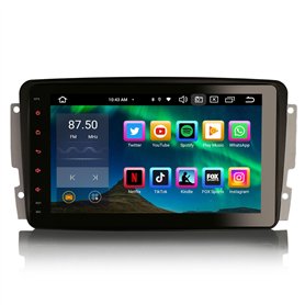8-Core 8 Pouces Android 14 Autoradio pour Mercedes Benz Classe C/CLK/G W203 W209 W463 Viano Vito Support GPS Navigator sans Fil