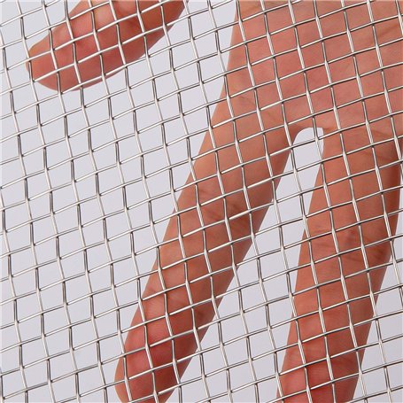 AIEX Fil Métallique Tissé en Acier Inoxydable Grillage 304 5 pour La Ventilation Protégeant la Maille Protectrice pour Les Armoi