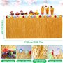 AQXONG 145 Pcs Hawaïenne Luau Table Jupe Set de Décoration, Kit de Décoration de Fête Hawaïenne, Décorations de Fête Hawaïennes,