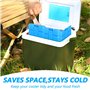 BARAKYEG Lot de 4 Pain de Glace pour Sac Isotherme,Elément de Refroidissement,Sac de Congélation Réutilisables,Bloc de Glace pou