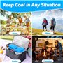 BARAKYEG Lot de 4 Pain de Glace pour Sac Isotherme,Elément de Refroidissement,Sac de Congélation Réutilisables,Bloc de Glace pou