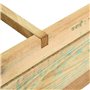 Toshilian Carré Potager de Jardin, Potager Surélevé Lit de Jardin Surélevé Jardinière Surélevé Lit surélevé 90 x 90 x 20 cm Bois