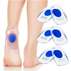 3 Paires Talonnettes en Gel Epine Calcaneenne Silicone Talonette