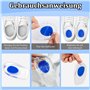 3 Paires Talonnettes en Gel Epine Calcaneenne Silicone Talonette, Soulage Douleurs Pieds Semelle Talon, Tendinite et Fasciite Pl