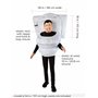 Rubies Costume officiel Skibidi pour enfant avec toilettes gonflables, taille unique