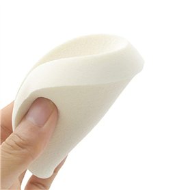 6 grands mélangeurs de maquillage blancs – Éponge de maquillage double usage sèche et humide – éponge ronde pour fond de teint l