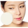 6 grands mélangeurs de maquillage blancs – Éponge de maquillage double usage sèche et humide – éponge ronde pour fond de teint l
