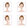 6 grands mélangeurs de maquillage blancs – Éponge de maquillage double usage sèche et humide – éponge ronde pour fond de teint l