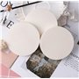 6 grands mélangeurs de maquillage blancs – Éponge de maquillage double usage sèche et humide – éponge ronde pour fond de teint l