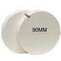 6 grands mélangeurs de maquillage blancs – Éponge de maquillage double usage sèche et humide – éponge ronde pour fond de teint l