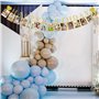 NISENTIA Guirlande photo décorative Happy Birthday, bannière d'anniversaire, guirlande de jalons pour bébé, décoration murale à 