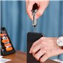 Mini outil multifonction 8 en 1 - Pliable - En acier inoxydable - Porte-clés - Petit tournevis - Outil de poche portable