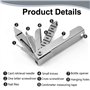 Mini outil multifonction 8 en 1 - Pliable - En acier inoxydable - Porte-clés - Petit tournevis - Outil de poche portable