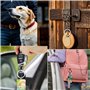 Porte-Clés en Bois Brut à Personnaliser - Lot de 32 Pièces pour DIY Cadeaux, Gravure, Décoration (Blancs/Naturels) - Artisanat É