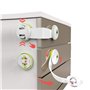 [Lot de 10] verrous de sécurité pour enfants - Sans outils ni perçage nécessaire - Pour armoires de cuisine