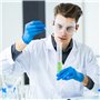 5 béchers cylindriques gradués en plastique pour mesurer les sciences, les tubes à essai de laboratoire avec lignes de graduatio