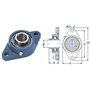 Ucfl 206/Sft30 30 mm alésage, monté Bloc Fonte logement Auto-alignement Oreiller Roulement