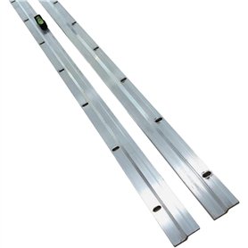 Taskar Barre de suspension robuste pour image et miroir 1 m de mètre 1000 mm + niveau facile