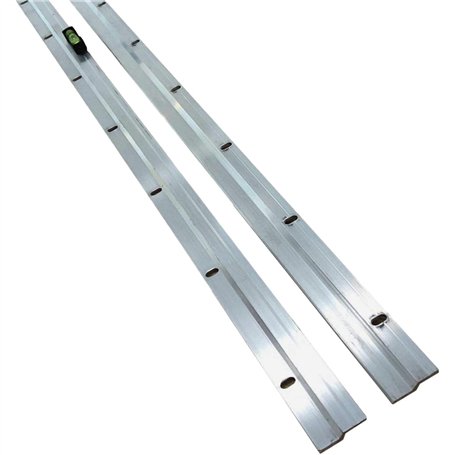 Taskar Barre de suspension robuste pour image et miroir 1 m de mètre 1000 mm + niveau facile
