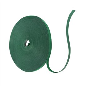 30 m de bande Velcro pour plantes 10 mm - Refermable - Serre-câbles Velcro - Rouleau d'aide à l'escalade pour plantes - Vert