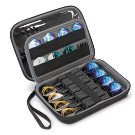 USA Gear Étui pour Flechette à Coque Rigide Peut Contenir 8 Fléchettes et Accessoires