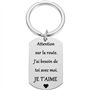 Petit Ami Cadeau Assurance de Conduite Porte Clés Cadeau J'ai besoin de Vous avec Moi Je t'aime Camionneur Mari Cadeau Père Cade
