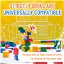 Strictly Briks Blocs de Construction pour Enfants et Tout-Petits, Ensemble de Grosses Briques Classiques et plaques de Base, Gra