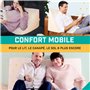 Purovi Coussin Triangulaire Multifonction - Coussin de Lecture pour lit, Soutien Dorsal - Coussin Dossier Canapé, Rehausseur en 