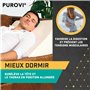 Purovi Coussin Triangulaire Multifonction - Coussin de Lecture pour lit, Soutien Dorsal - Coussin Dossier Canapé, Rehausseur en 