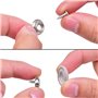 TONGXU 60PCS Bouton d'outils de Réparation Boucle de Toit de Voiture Punaise, Boucle Fixe de Toit de Voiture pour Rivets Automat