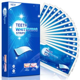 Blanchiment Dentaire Kit de Blanchiment des Dents - 28 Bandes 14 Ensembles Blanchisseur de Dent - Sans Sensibilité