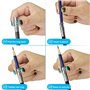 HOTMNTY Rallonge Crayon, Extension de Crayon, Prolongateurs de Stylo à Double Tête, Porte-Crayons Réglable Extenseur de Stylo Ac
