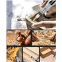 3.7V Outils Rotatif sans fil Multifonction, Mini Perceuse sans fil Avec 105 Accessoires,Outil Rotatif 3 Vitesse 5000-15000 rpm/m