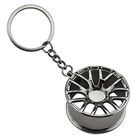 Porte-clés avec jante de voiture – Accessoire robuste pour les fans de voiture et les amateurs de sport automobile et cadeau