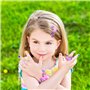 Lubibi 18Pcs Vernis À Ongles Enfant Set,Kit De Salon De Manucure Fille avec Épingle à Cheveux Licorne,Maquillage Enfant Jouet,Na
