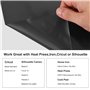 Opopark Rouleau Vinyle Thermocollant Noir pour Tissus 30 x 300 cm Flex Thermocollant pour Tissus Facile à Couper & Désherber Vin